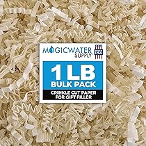 Crinkle Cut Paper Shred Filler (1 LB) for Gift Wrapping
